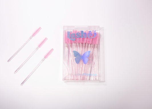 PINK GLITTER LASH WANDS