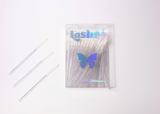 (XL PACK) CLEAR GLITTER APPLICATOR WANDS