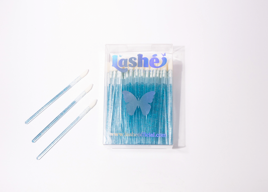 (XL PACK) BLUE GLITTER APPLICATOR WANDS