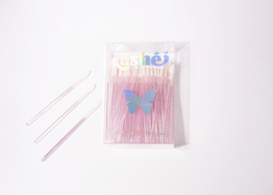 (XL PACK) PINK GLITTER APPLICATOR WANDS
