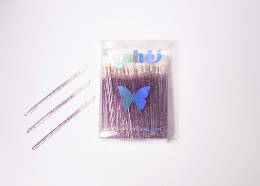 (XL PACK) PURPLE GLITTER APPLICATOR WANDS